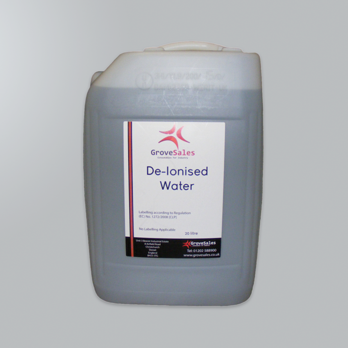 De-Ionised Water 20 Litres - Back De-Ionised Water 20 Litres - Back